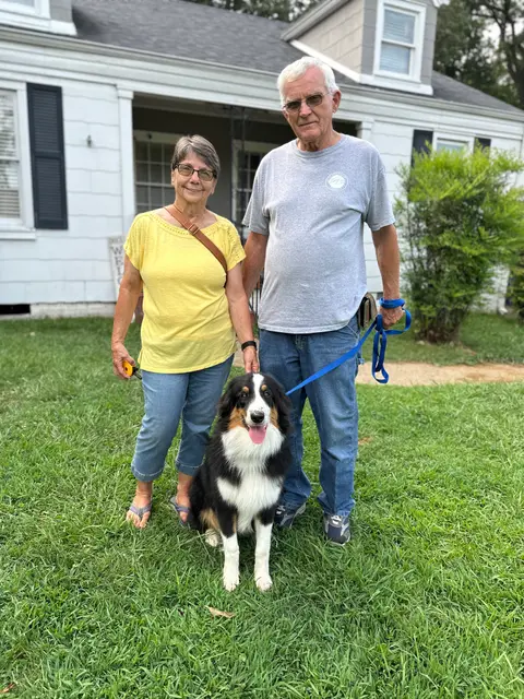 Owners with their Aussie graduate